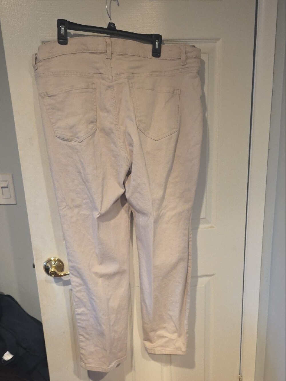 Gloria Vanderbilt Light Tan Straight-Leg Jeans - Picture 3 of 3
